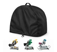Mitre Saw Cover for Einhell TE-SM 2131 | Heavy Duty Waterproof 420D Oxford Dustproof Chop Saw Cover with Adjustable Drawstring for Workshop Tool Storage