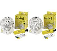 Mitre Scriball Ooodles Customizable MiniBoy'sPersonalise Able Football, Multi, One Size (Pack of 2)