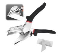 Mitre Shears, 45 to 135 Degree Multi Angle Trim Cutter, Angle Miter Shear Cutter mit 2 Spare Blades, Multi Angle Trim Cutter for Cutting PVC PPR PE Pipe Wire Soft Wood