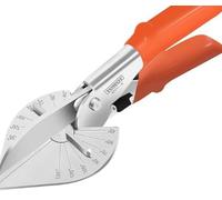 Mitre Shears, Multi Angle Miter Shear Cutter with 45 to 135 Degrees, Adjustable Angular Sharp Cutting Scissors with 2 Spare Blades for Cutting PVC Softwood Plastic Cord Cover
