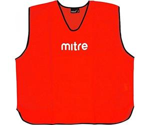Mitre Soccer Core Training Bib 25pk Red S Mens Pack Size 25