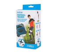 Mitre Solo Close Control and Skills Football Training Aid, Adjustable Design, Hands-Free Use, Black/Cyan, One Size