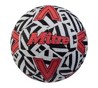 Mitre Street Soccer 24 Football White/black/red (3)