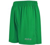 Mitre T50101 Metric Football Men's Shorts, Green (Emerald) - LY (waist 26-28)