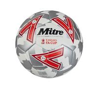 Mitre Training Football FA Cup 24 25 High Performance Extra Durable White/Silver/Red Size 4
