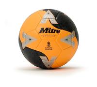 Mitre Football FA Cup Train 2526 - High Performance Training, Extra Durable - Orange/Black/Red Size 4 UK