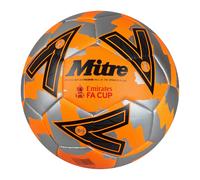 Mitre Training FA Cup Unisex Football OrangeSilverBlack 5