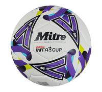 Mitre Training Women's FA Cup Football | High Performance Training Ball | Extra Durable Design, Ball, White/Purple/Green, 5