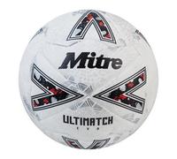 Mitre Ultimatch Evo Football White/off White/silver (4)