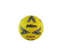 Mitre Ultimatch Football, Enhanced Control, Extra Durability, Added Accuracy, Ball, Fluo Yellow/Black/Circular Grey, 4