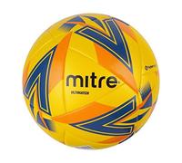 Mitre Ultimatch Football, Enhanced Control, Extra Durability, Added Accuracy, Ball, Yellow/Blue, 4