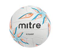 Mitre Ultragrip Netball, All Conditions Ball, Popular Style, Durable Design, White, Ball