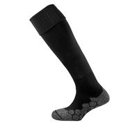 Mitre Unisex Division Plain Sock, Ideal For Football, Lightweight, Quick Dry Design, Cushioned, Black, Senior 7 UK - 12 UK EU