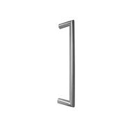 Mitred Bolt Through Pull Handle - 300mm x 19mm - Satin Stainless Steel