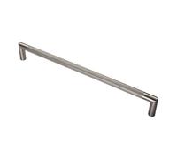 Mitred Knurled Pull Handle Range Contemporary Textured Pull Handles for Timber Metal and Composite Door Applications (Satin Stainless Steel, 450mm Centres)