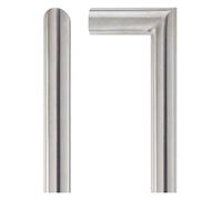 Mitred Pull Handle - 225mm Centres - Grade 201 - Satin Stainless