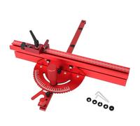 Mitred Stop Standard Slot 19x9.5mm Aluminum Table Stop Adjustable with 18inch Grids 15 Angles Stops Removable Disc Removable Disk