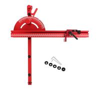 Mitred Stop Standard Slot 19x9.5mm Aluminum Table Stop Adjustable with 18inch Grids 15 Angles Stops Removable Disc Table Sawing Fence