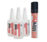 MitrePen SuperGlue Activator and Adhesive Pack