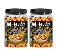 Mitsuba Japanese Snack Bundle - Peanut Crunch & Crispies - Crunchy Sharing Snacks for Office, School, Movie Nights & Parties (2x Peanut Crunch & Crispies)