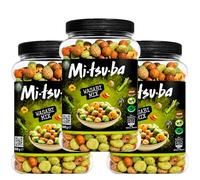 Mitsuba Japanese Snack Bundle - Peanut Crunch & Crispies - Crunchy Sharing Snacks for Office, School, Movie Nights & Parties (3x Wasabi Snack Mix 800g)