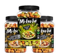 Mitsuba Japanese Snack Bundle - Peanut Crunch & Crispies - Crunchy Sharing Snacks for Office, School, Movie Nights & Parties (3XMIXPEANUT2489)