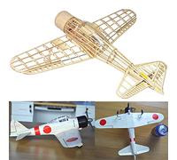 Mitsubishi A6M2 Zero Fighter Slow Flyer model aeroplane kit, scale 1:30, 400 mm wingspan, RC aeroplane model kit, model aeroplane to build yourself, lasercut wood, 400 x 300 x 108 mm, 40 g RTF