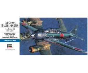 MITSUBISHI A6M3 TYPE 22/32 ZERO (JAPANESE AF MKGS) #D26/01456 1/72 HASEGAWA
