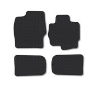 Mitsubishi Colt (2004-2009) Rubber Car Mats Accessories Tailored Fit Compatible Accessory Waterproof Protection Non-Slip Floor Mats Full Coverage Durable Front Rear Set Coverage