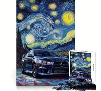 Mitsubishi Evo Starry Night 1000 Pieces Jigsaws Adults Puzzles Mind Exercise Pastime Game Family Play Thoughtful Gift (38x52cm)
