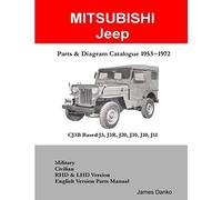 Mitsubishi Jeep CJ3B Based J3R, J20, J30 Parts & Diagram Manual 1953-1972