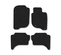 Mitsubishi L200 (2015-2021) [Double Cab] Van Mats Accessories Tailored Fit Carpet Car Floor Mats Non Slip Black Trim Compatible Accessory Anti Slip Full Coverage Granulated Backing Hand-Finished