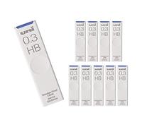 Mitsubishi Pencil Hako ULS0325HB Uni Leads Mechanical Pencil 0.3, HB, 10 Pieces