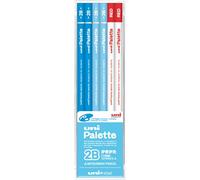 Mitsubishi Pencil pencil Uni palette US1050 pastel blue 2B with red pencil