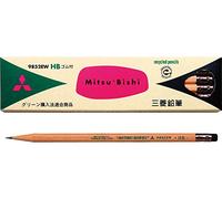 Mitsubishi Pencil recycling pencil with pencil eraser 9852EW hardness HB K9852EWHB by "Mitsubishi Pencil Co, Ltd."