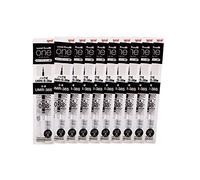 Mitsubishi Pencil Uni-Ball One Gel Ballpoint Pen Refill, 0.38, Black, 10 Pieces, Hako UMR38S.24