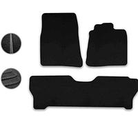 Mitsubishi Shogun (2007+) [LWB] Car Mats Accessories Tailored Fit Carpet Floor Mats Non Slip Black Trim Full Coverage Compatible Accessory Front Rear Set Anti Slip Granulated Backing Clips