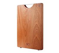 MITSUMOTO SAKARI 25mm Raw Ebony Chopping Board, Natural Kitchen Chopping Board, Professional Kitchen Wood Cutting Board (with Non-Slip Feet)