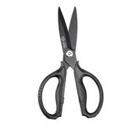 MITSUMOTO SAKARI Japanese Kitchen Scissors All Purpose, Black Titanium Plated Heavy Duty Kitchen Scissors, Multipurpose Cooking and Herb Scissors,