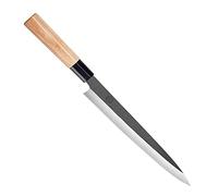 MITSUMOTO SAKARI Japanese Sushi Chef Knife, Professional Sashimi Knives | 11 inch Single-Sided Tungsten Alloy Yanagiba Sashimi Knife, Kitchen Fish Filleting Knife, Fraxinus Mandshurica Handle