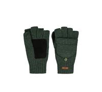 Barts Haakon Fingerless Wool Gloves Men - mittens knit with lining Winter Autumn-Winter - S/M olive