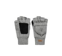 BARTS | Haakon Bumgloves | Fingerless Mitts Gloves | Heather Grey S/M