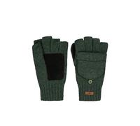 Barts Haakon Fingerless Wool Gloves Men - mittens knit with lining Winter Autumn-Winter - S/M olive