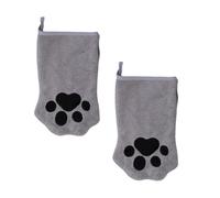 Mittens - Feline Pair for Hygiene, 2 Layer Remover featuring Soft Scrub plus Rapid Moisture Release System for Bathroom Sessions, Coat Upkeep, Control and Outdoor Trips