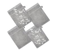 Mittone Per Il Body - Glove for the Body | Absorbent Cotton Bath Wipes 4 Pieces for Personal Hygiene Men Women Children