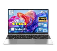 MITUNTUN 2026 New Laptop Computer, 15.6 Inch Window 11 Pro Lap Top PC 16GB RAM 256GB SSD, Core M3(Beat N4000), 2-Year Warranty, Office 365, FHD 1920 * 1080, 180°Open, UHD Graphics, Full-Size Keyboard