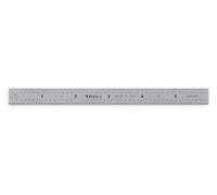 Mitutoyo 182-202, Steel Rule, 6 (16R), (1/32, 1/64, 1/50, 1/100), 1/64 Thick X 1/2 Wide, Satin Chrome Finish Tempered Stainless Steel by Mitutoyo