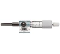 Mitutoyo 250-312 Micrometer Head, with Digit Counter, 0-1" Range, 0.0001" Graduation, -0.0001" Accuracy, Ratchet Stop Thimble, Flat Face