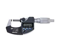 Mitutoyo 293-344-30 IP65 Digital Micrometer, 0-1 in | .00005 in / 0,001 mm, IP65, ratchet thimble, no output