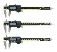 Mitutoyo 500-196-30 Pack of 3 Standard Digital Caliper Series 500 0-150mm (0-6")
